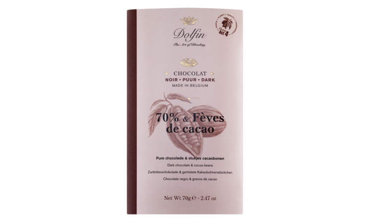 Zartbitterschokolade mit Kakaosplittern, Dolfin - Viani Zartbitterschokolade mit Kakaosplittern, Dolfin - Viani