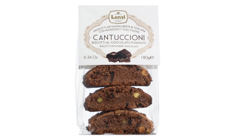 Große Cantuccini mit Pistazien und Zartbitterschokolade, Lenzi - Viani
